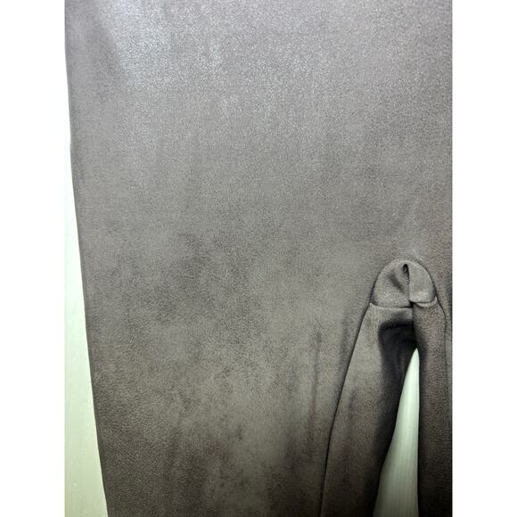 Spanx Women's Faux Leather Leggings Grayish brown size Large - Picture 4 of 5